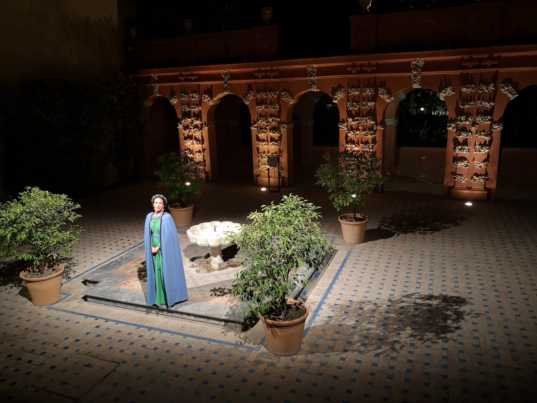 Imagen de una de las visitas teatralizadas al Real Alcázar de Sevilla.