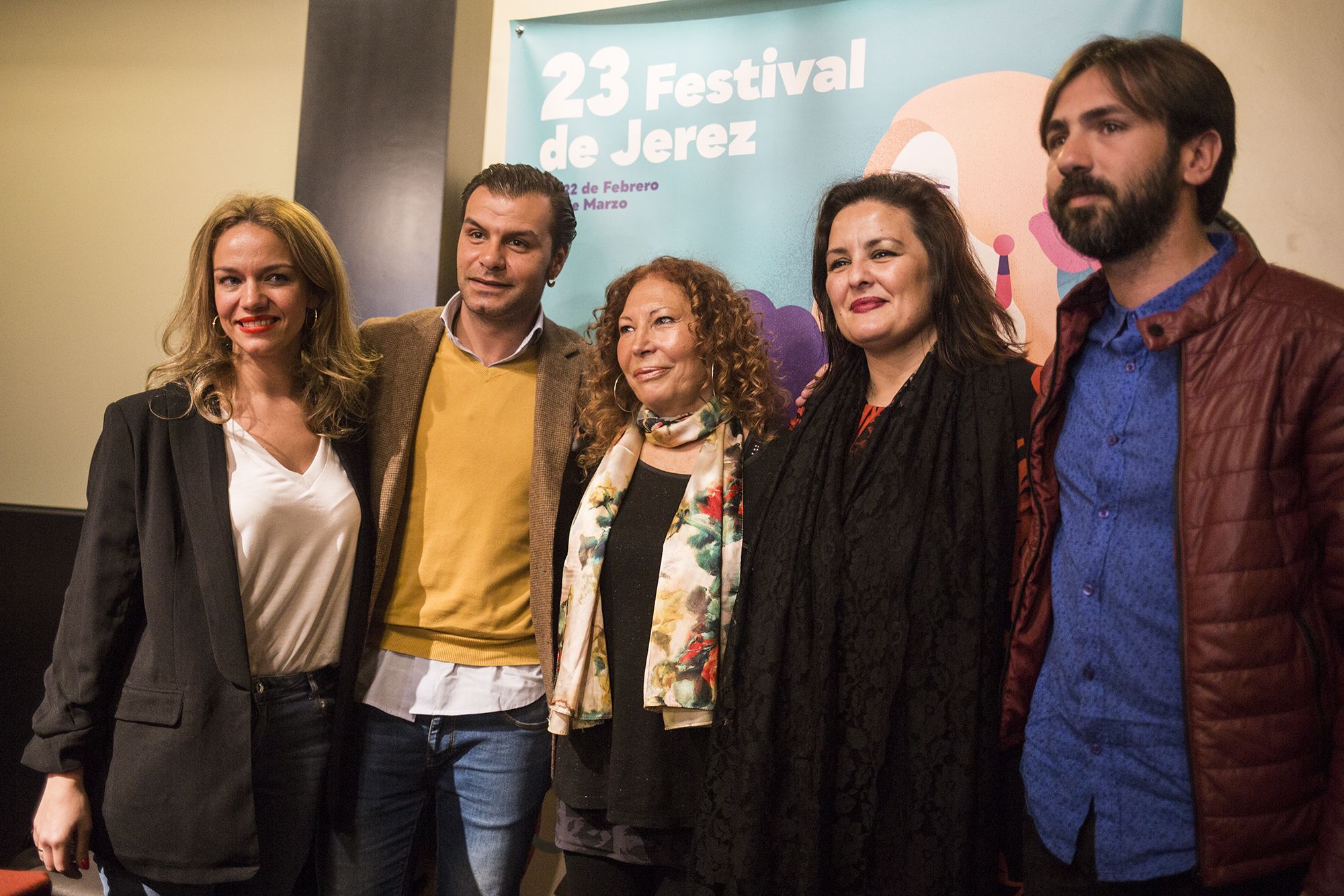Foto de familia tras la rueda de prensa. FOTO: Javier Fergo para Festival de Jerez