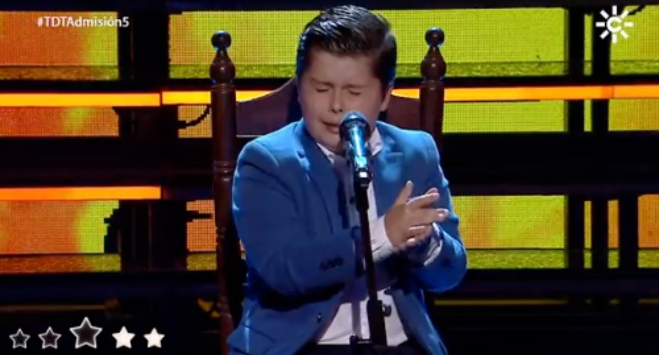 Manuel Monje, joven cantaor de Jerez, durante su actuación en 'Tierra de Talento'.