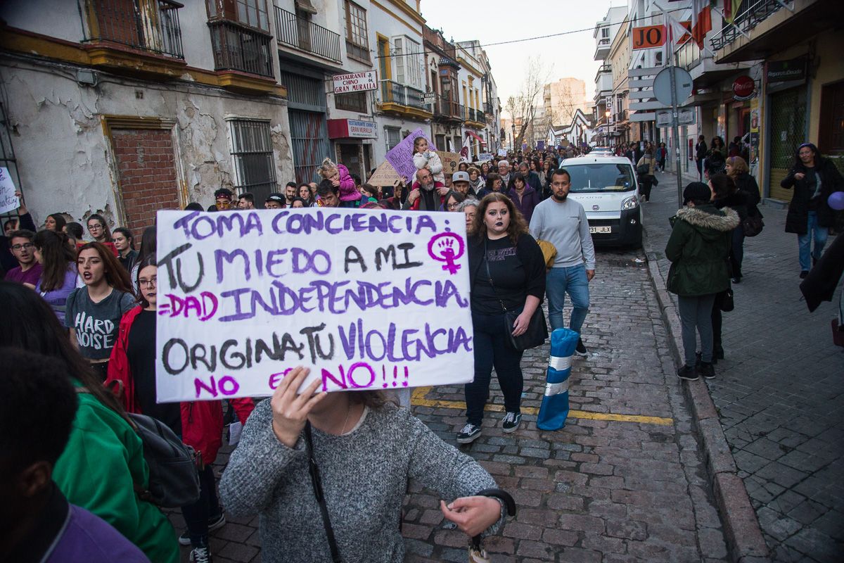 Manifestación feminista el 8 de Marzo, en una imagen de archivo.