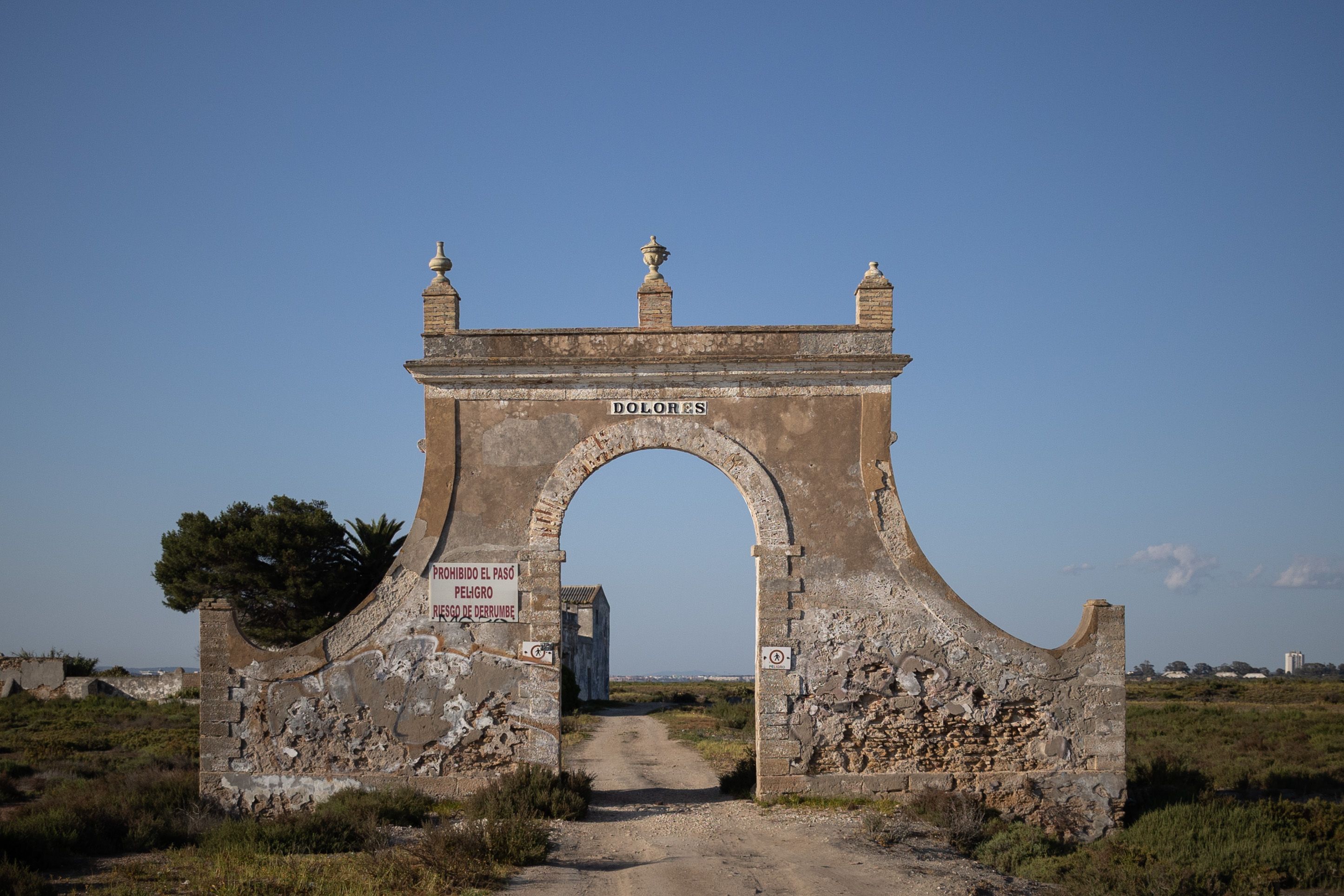 Entrada al complejo salinero.