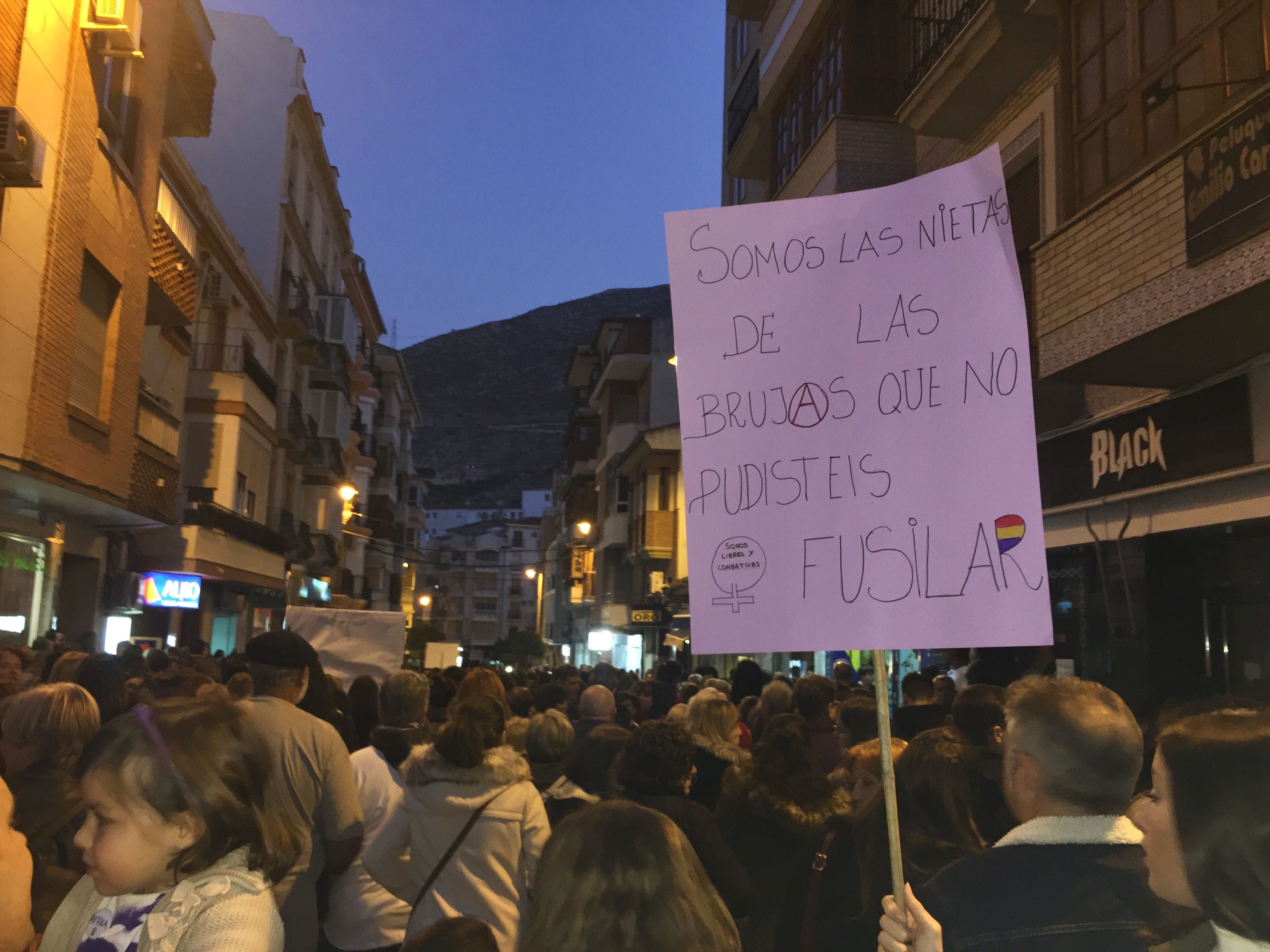 Movilización en Loja, Granada, este pasado 8M.