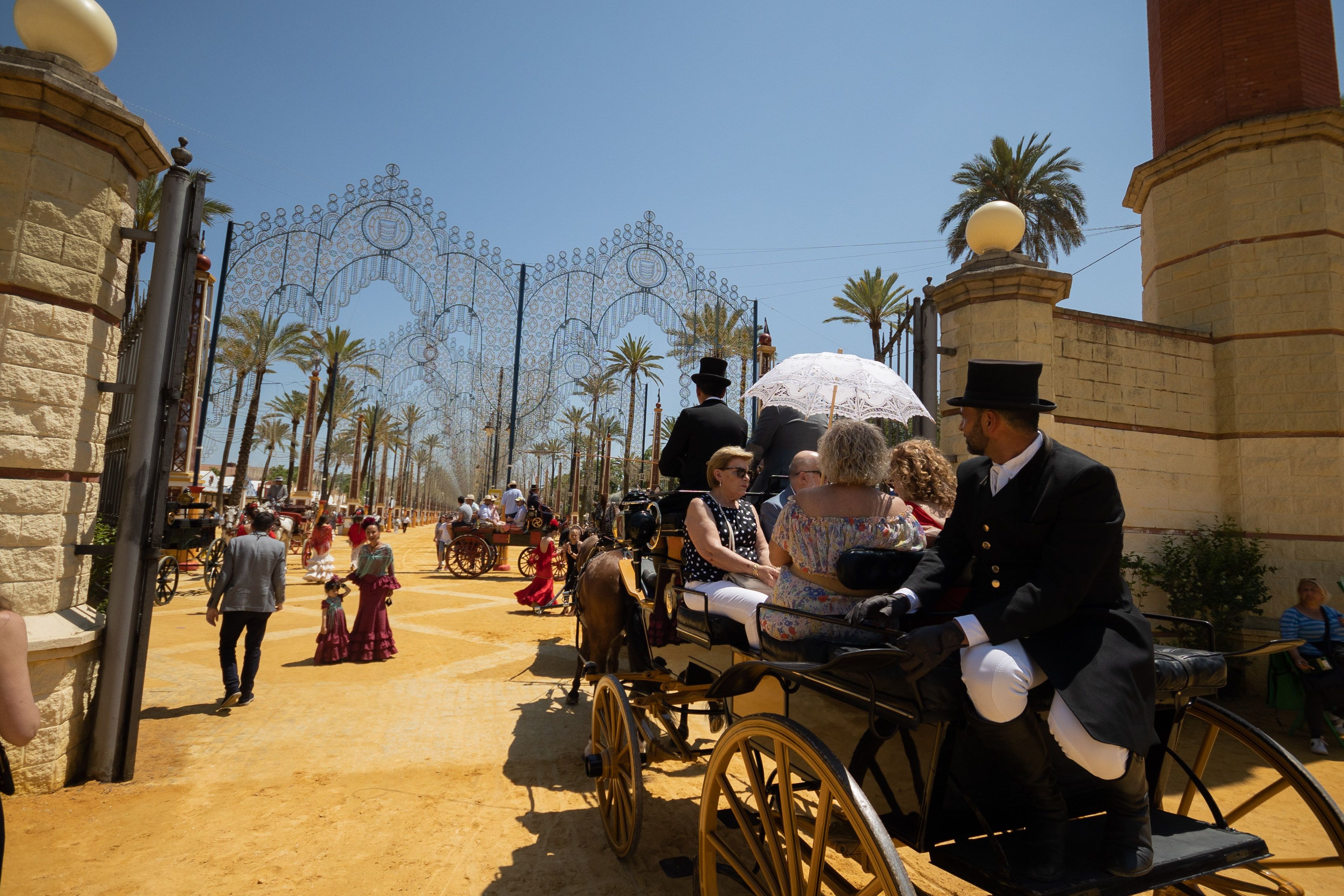 Domingo de Feria del Caballo en Jerez, en una imagen de archivo.