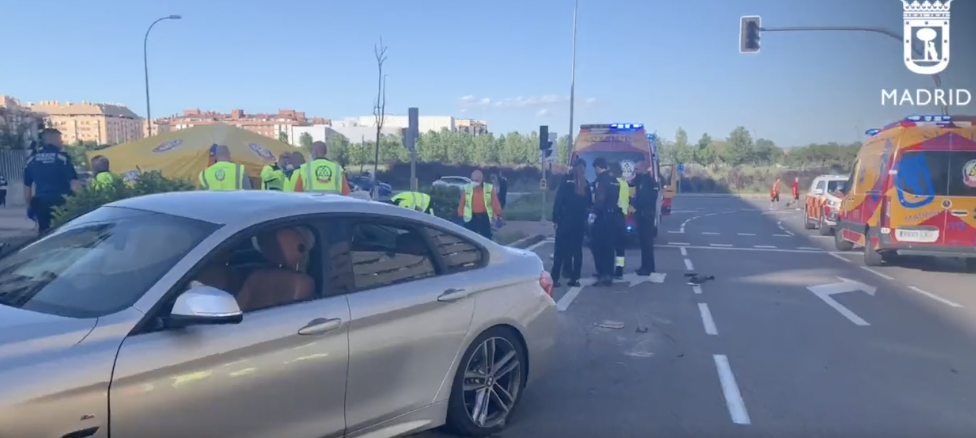 Imagen de la escena del doble atropello mortal a dos ancianas.