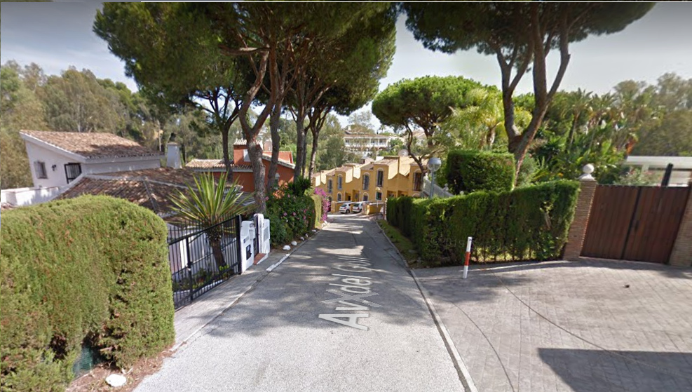 Avenida Golf, donde ocurrió el accidente.