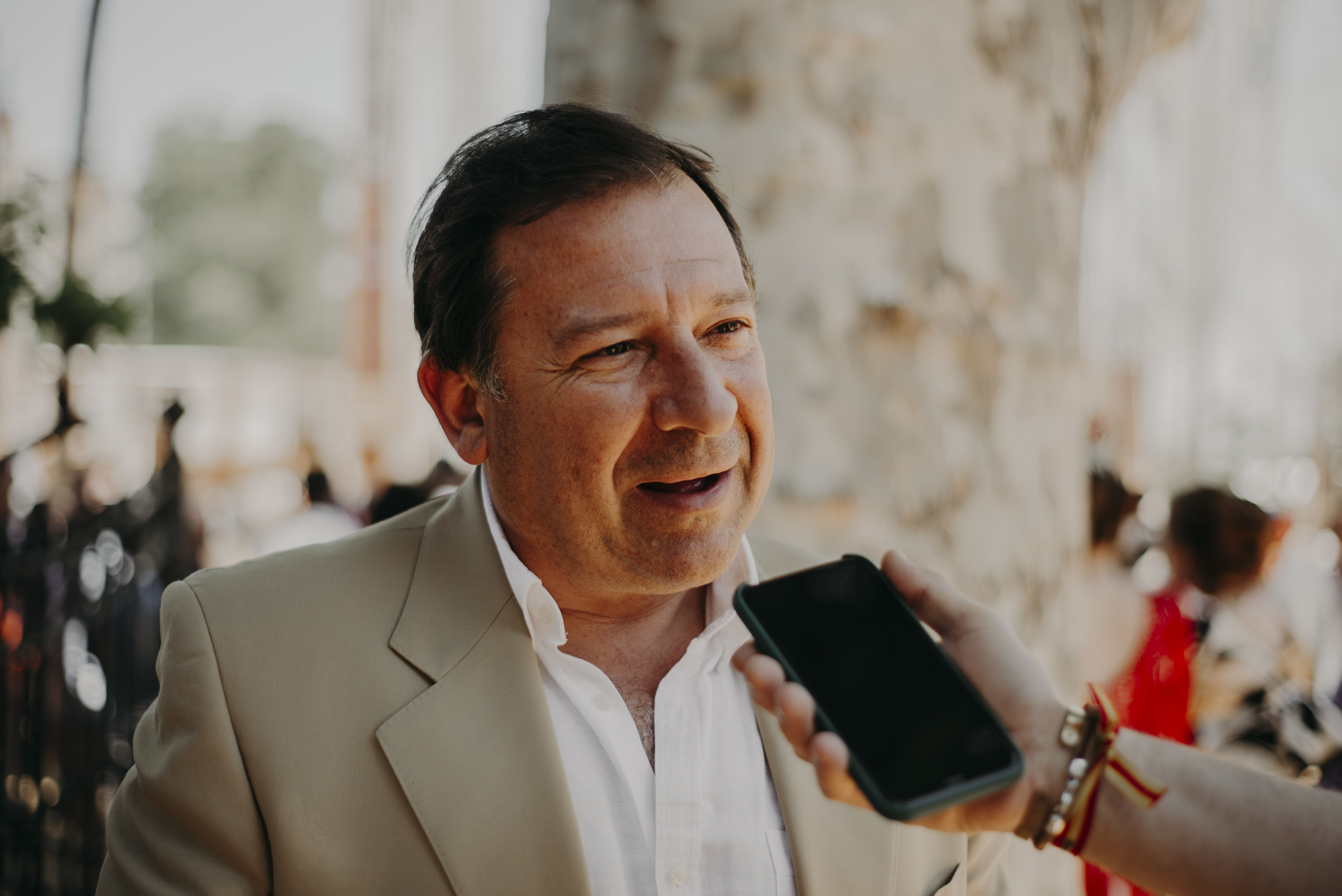 El presidente del Clúster Turístico de Jerez durante la entrevista.      CANDELA NÚÑEZ