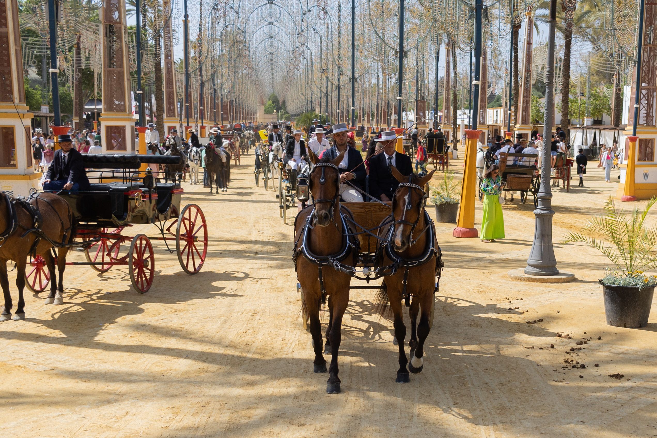 Un coche de caballos en la pasada edición de la Feria del Caballo.