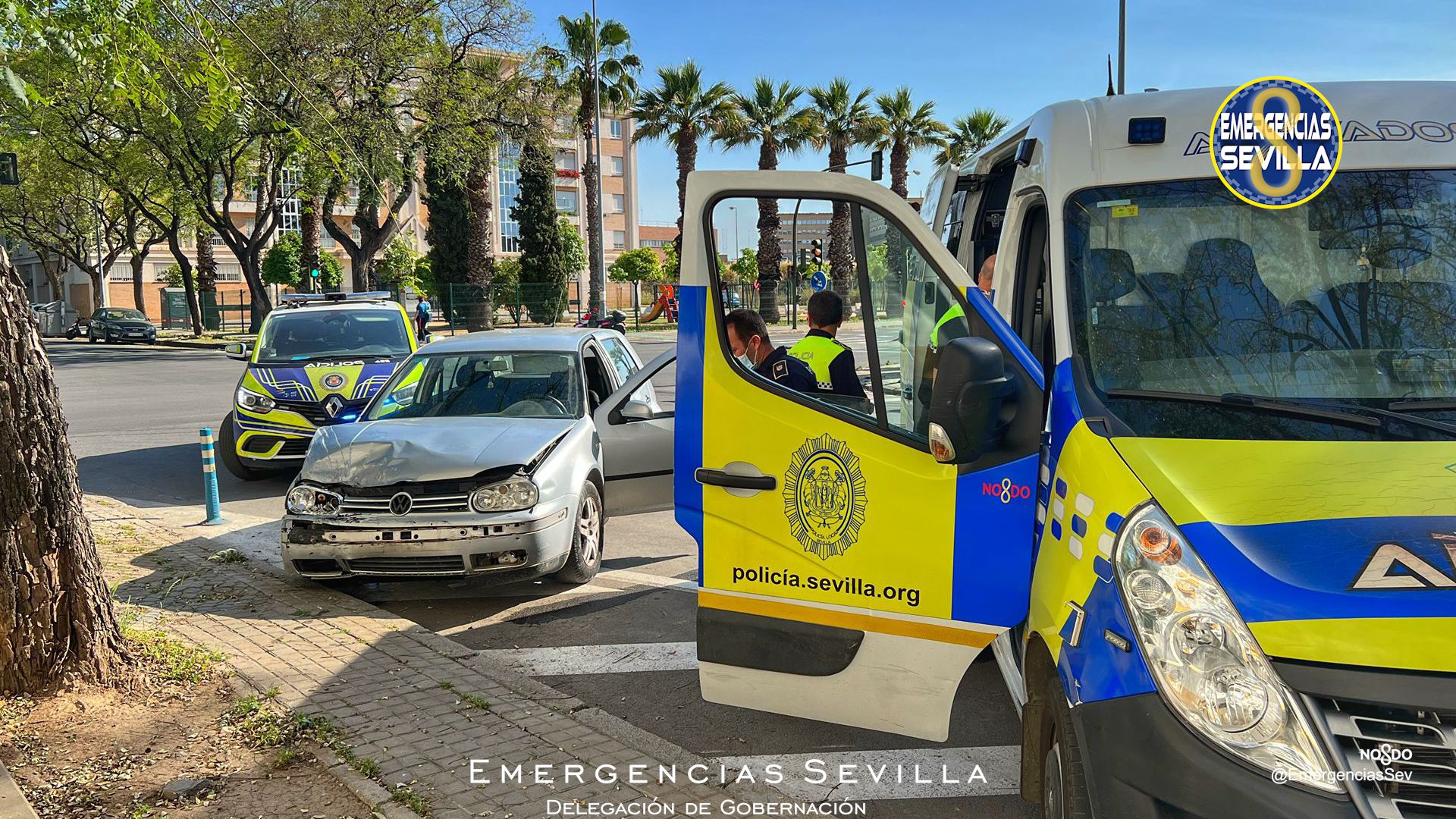 Localización del conductor fugado en Sevilla.