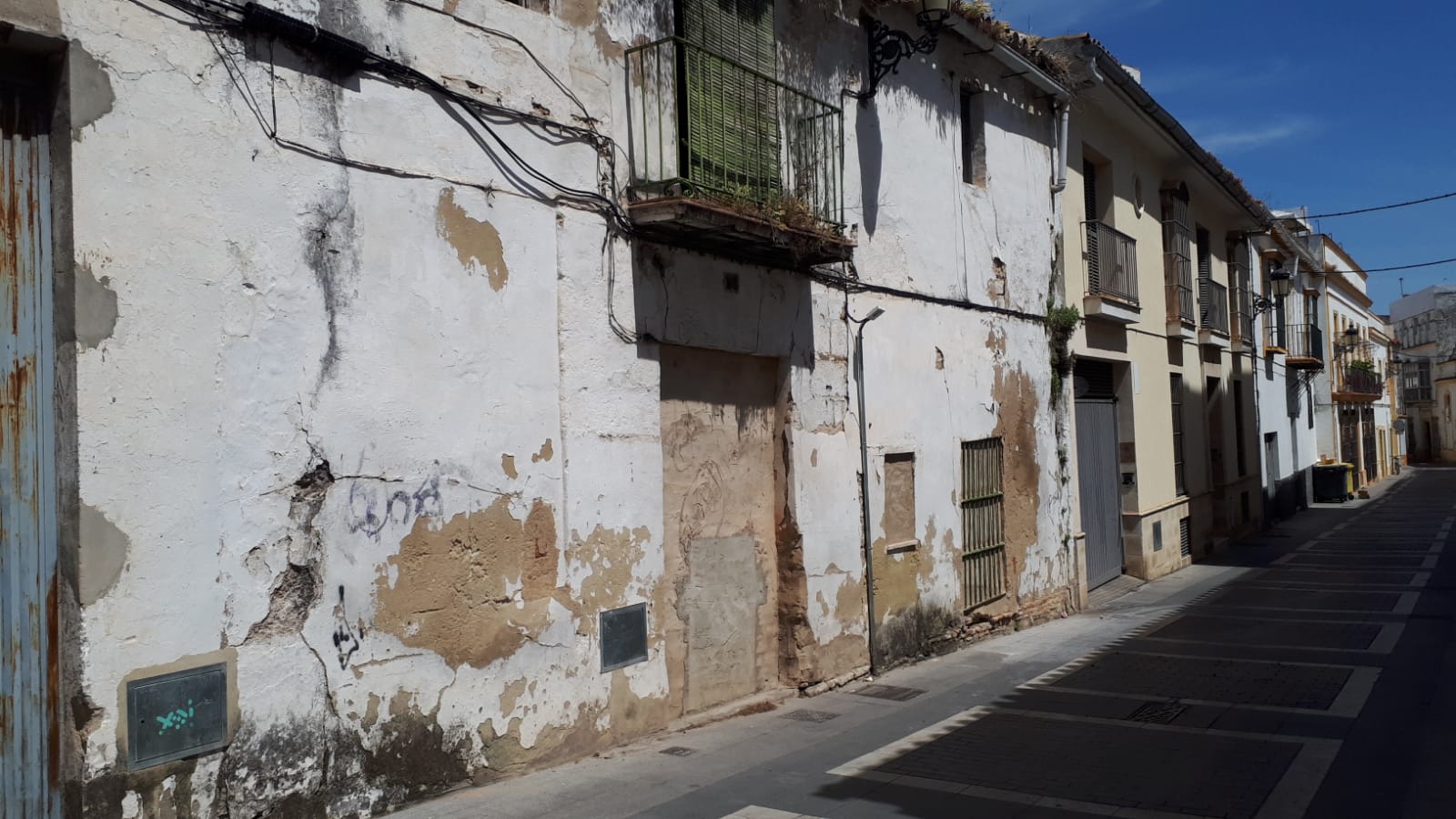 Una parcela del jerezano barrio de San Miguel.