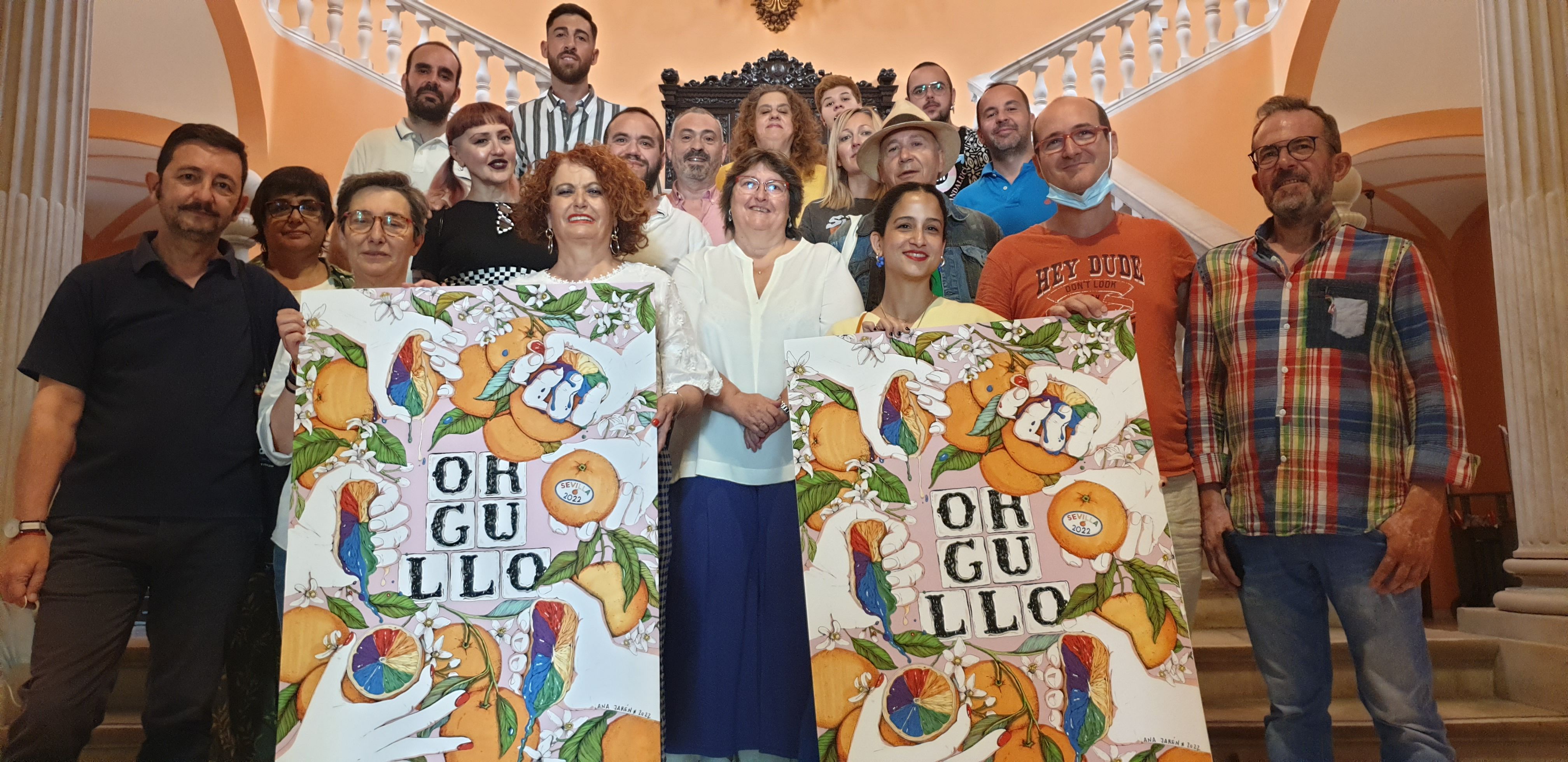 El Orgullo LGTBI+ de Sevilla ya tiene su cartel de presentación.   AYTO DE SEVILLA