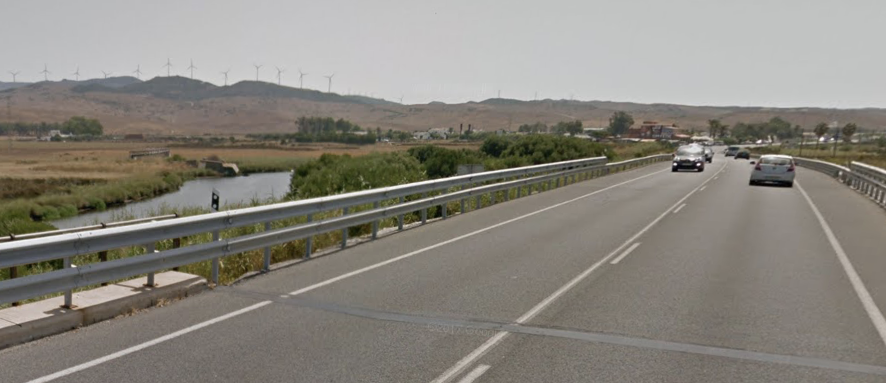 Zona de la N-340 en la que se ha producido el fatal accidente.