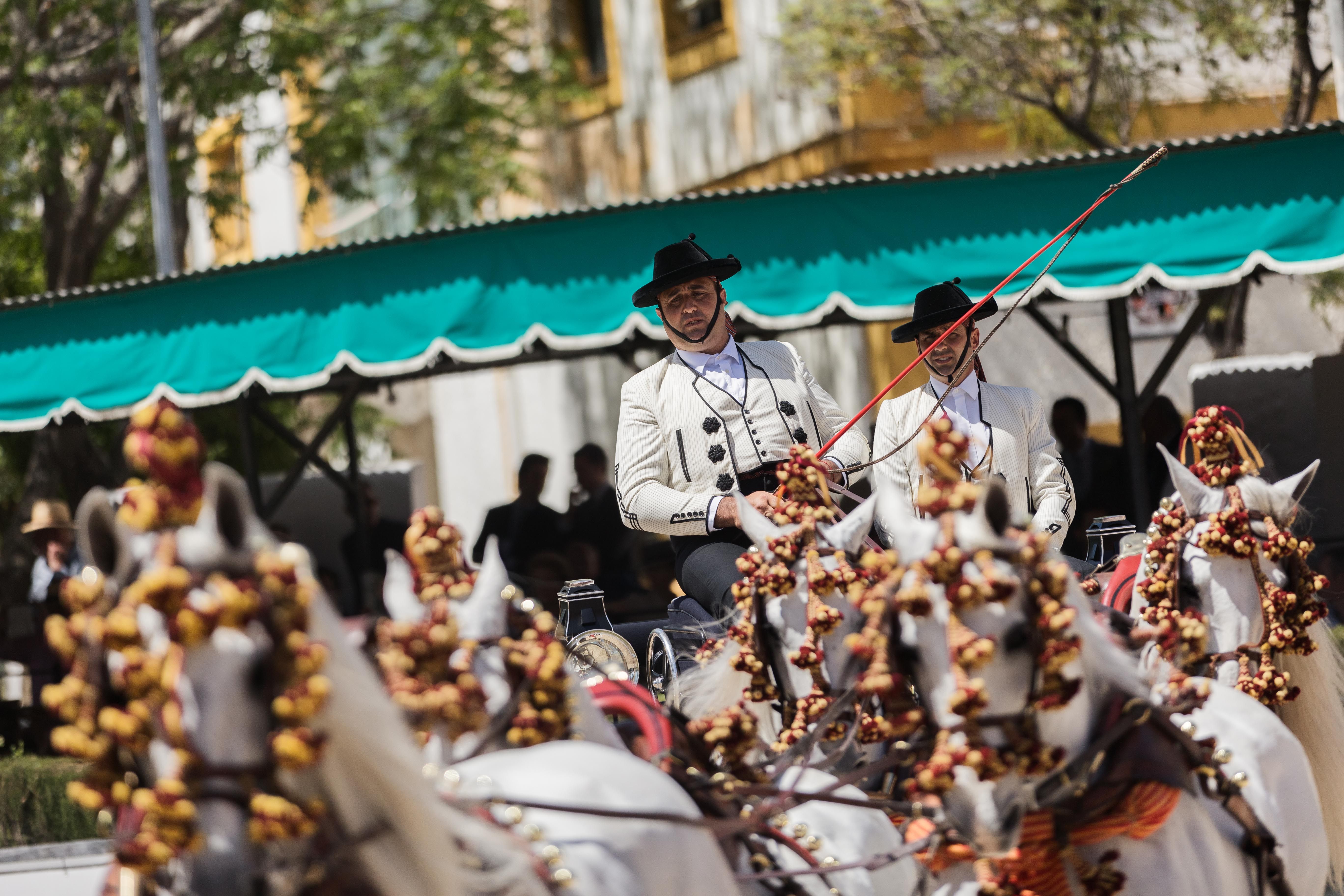 Enganches en la Feria del Caballo de Jerez en una edición pasada.