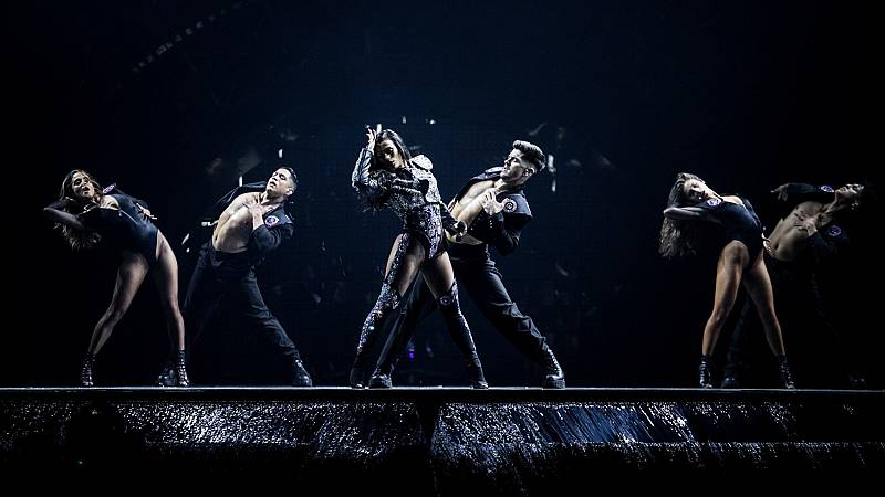 Chanel Terrero en uno de los ensayos