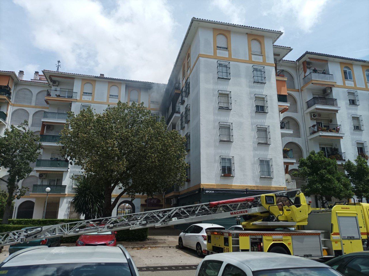 Una imagen del incendio. Una imagen del incendio.