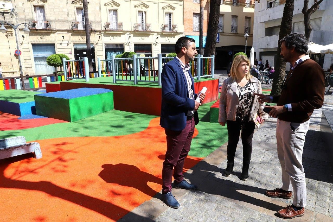 Remozado parque en la plaza de El Progreso.