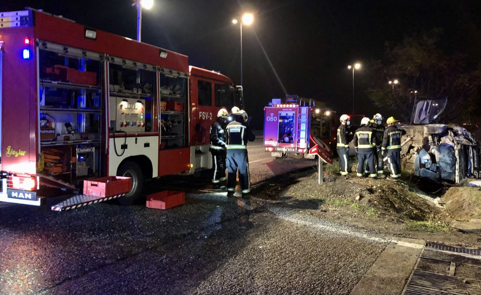 Imagen de archivo de un accidente en la N-IV.