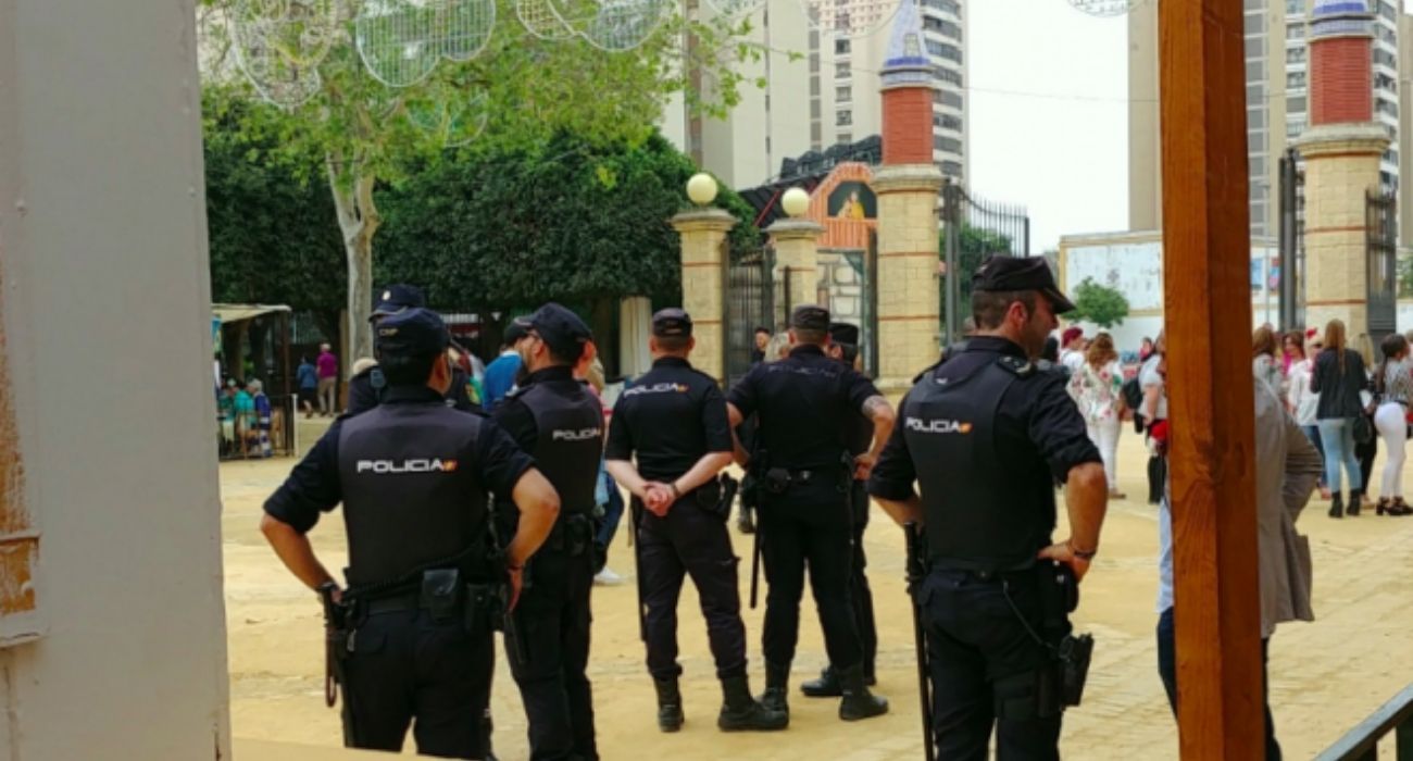Agentes de la Policía Nacional en la Feria del Caballo, en una imagen de archivo.