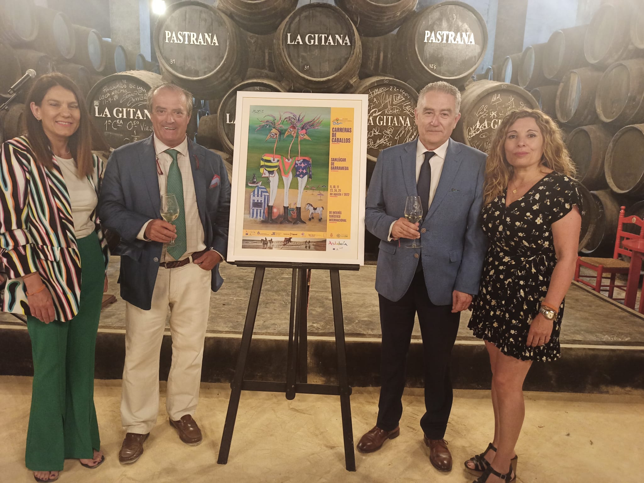 Imagen del acto de presentación del cartel de la 177ª edición de las carreras de caballos de Sanlúcar.