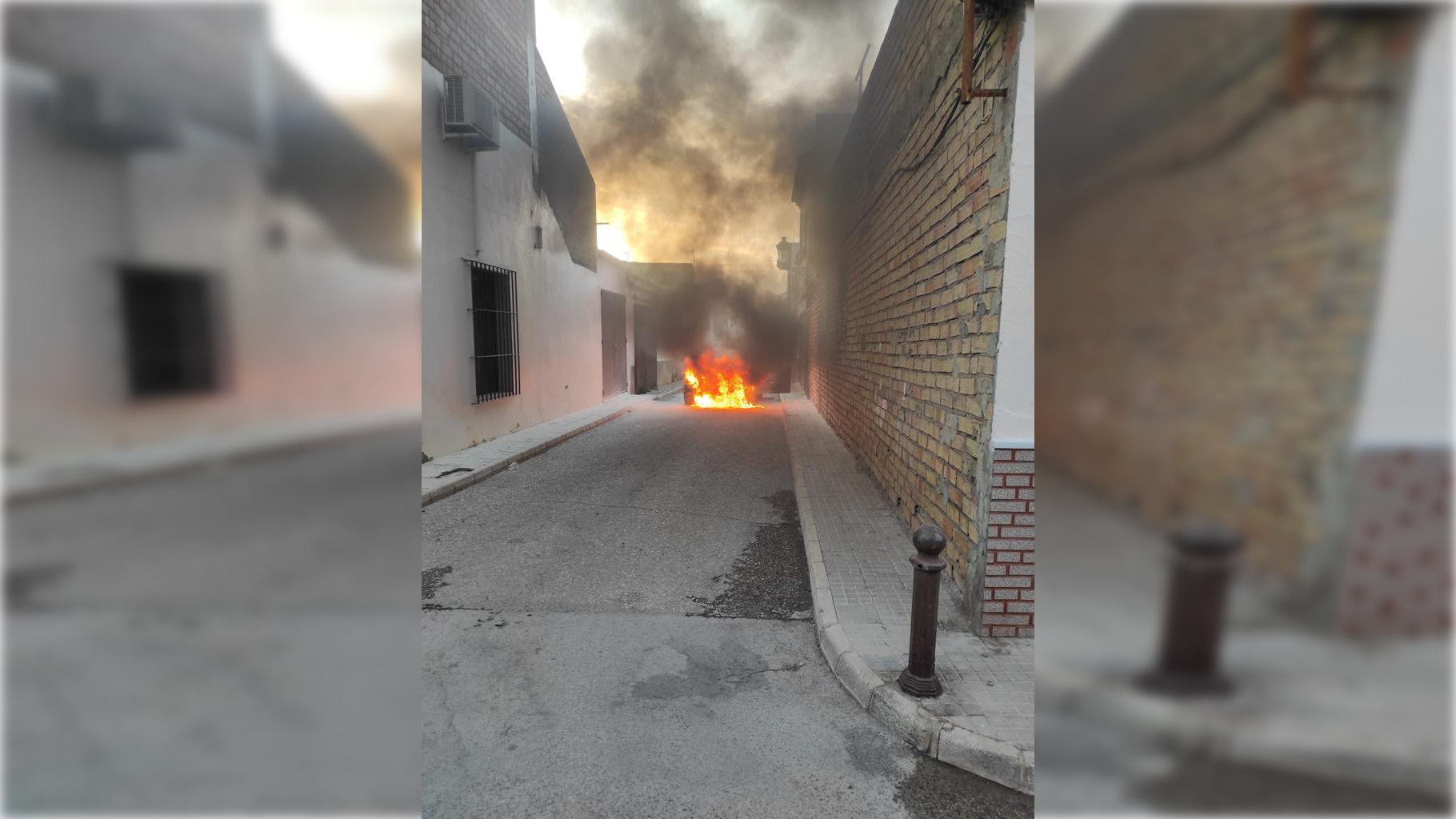 Una casa dañada tras el alarmante incendio de un vehículo en Puerto Serrano 