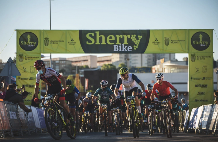Imagen de archivo de la última Sherry Bike disputada en Jerez.