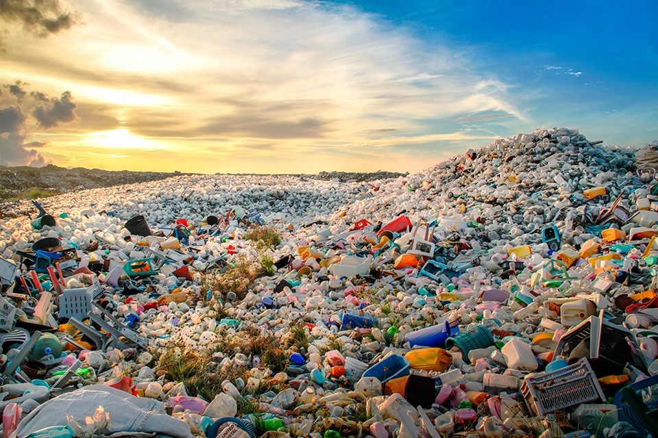 Imagen de una de las islas de basura del Pacífico. FOTO: BATTLECO2.COM.