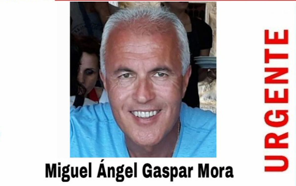 Miguel Ángel Gaspar, malagueño desaparecido después de asistir a la graduación de su hija.