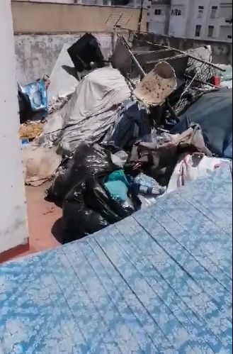 Acumulación de basura.