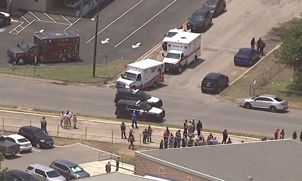 La escuela de Texas donde ha tenido lugar el tiroteo.