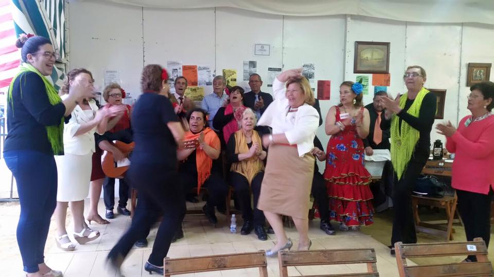 La caseta del mayor en una feria pasada en El Puerto.