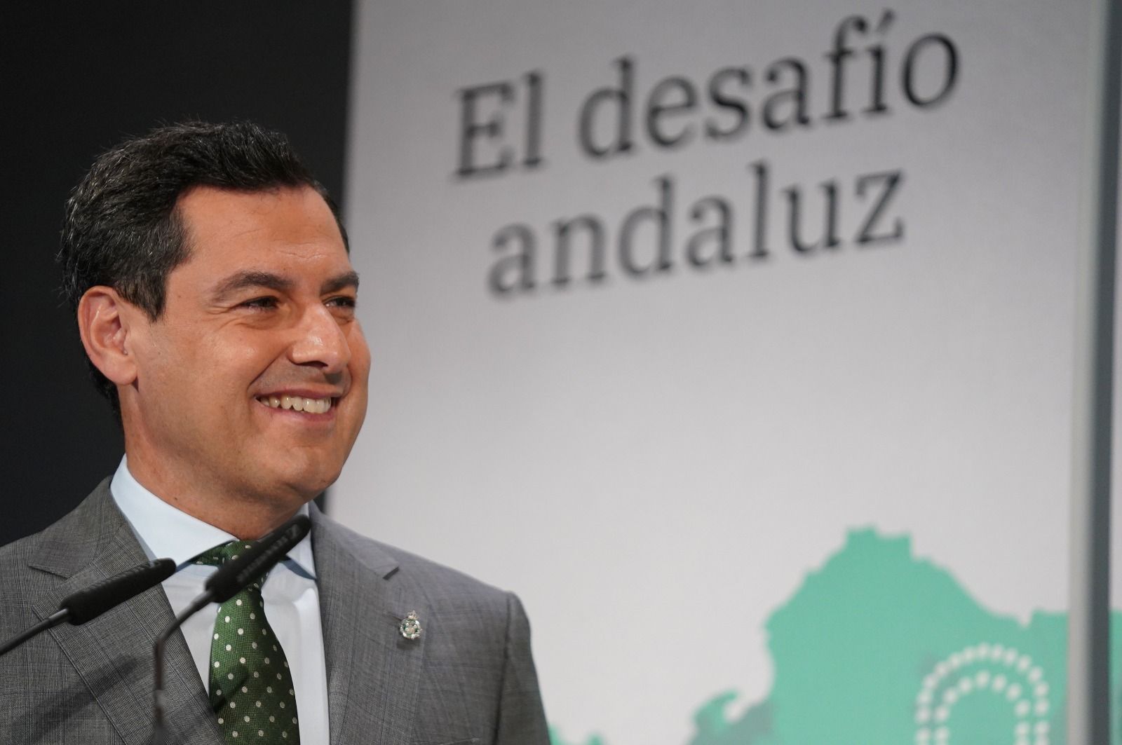 Moreno durante un encuentro de campaña.