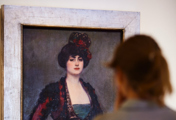 Una de las obras del Museo Carmen Thyssen de Málaga. 