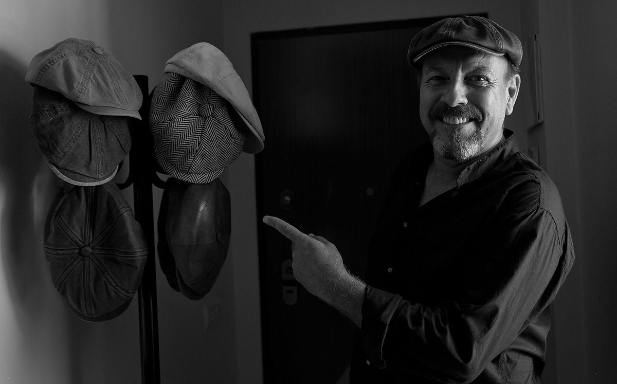 Ruibal, en su casa de El Puerto, tras una entrevista con lavozdelsur.es. FOTO: JUAN CARLOS TORO. 