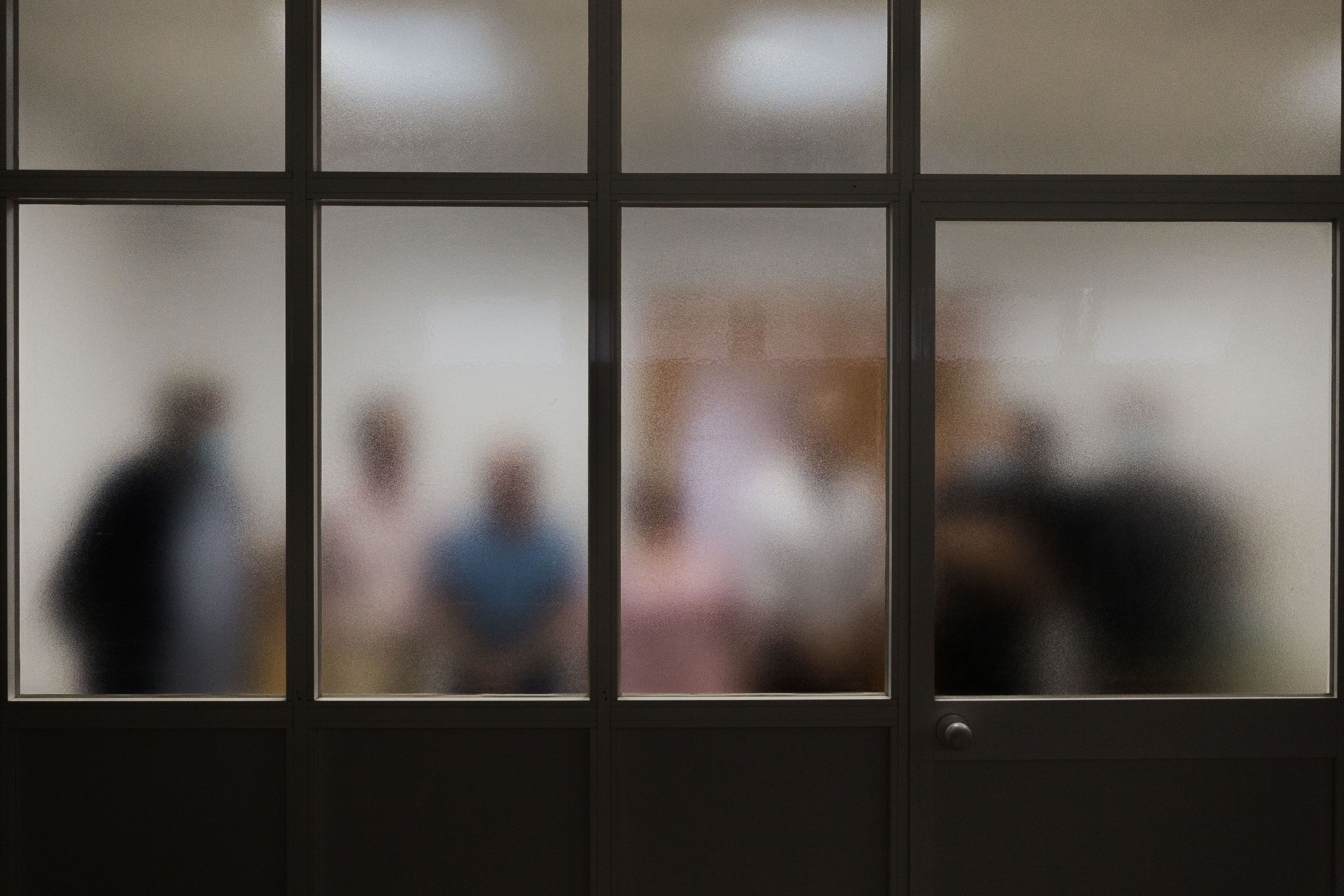 Uno de los grupos de Alcohólicos Anónimos en Jerez, tras una reunión abierta en días pasados.