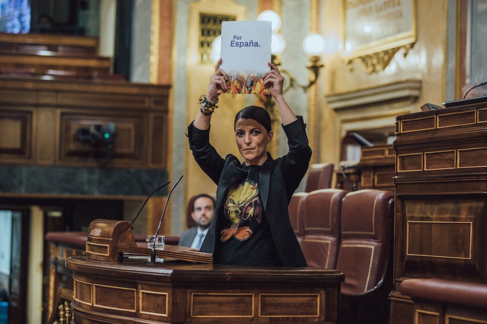 Olona, despidiéndose del Congreso este pasado miércoles, antes de volcarse ya por entero con la batalla por el 19J.