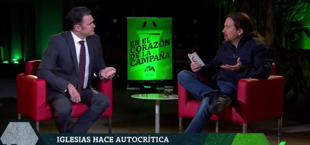 Pablo Iglesias en la entrevista en La Sexta Noche este pasado sábado.
