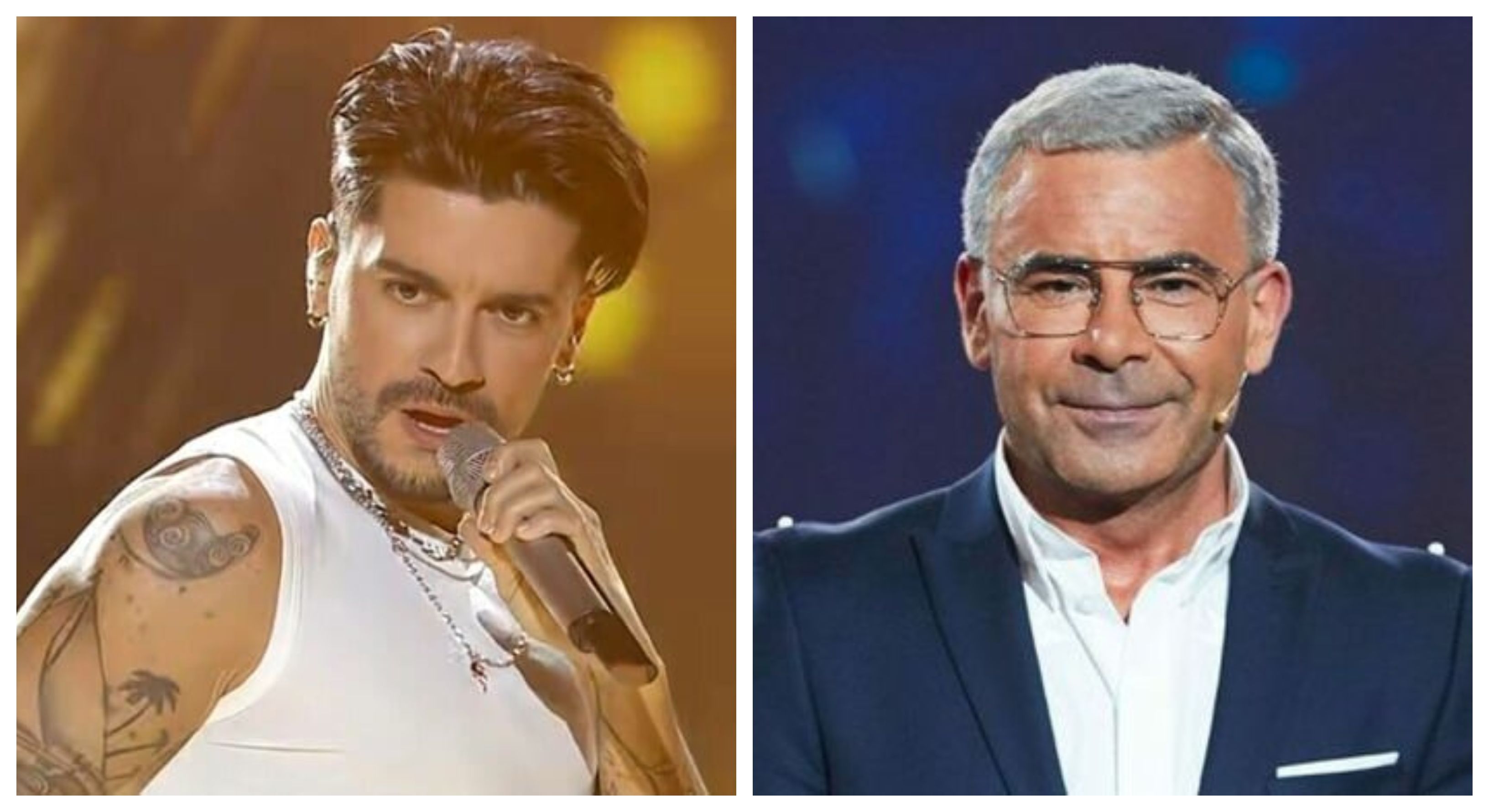 Andrei, representante de Rumanía en Eurovisión y Jorge Javier Vázquez