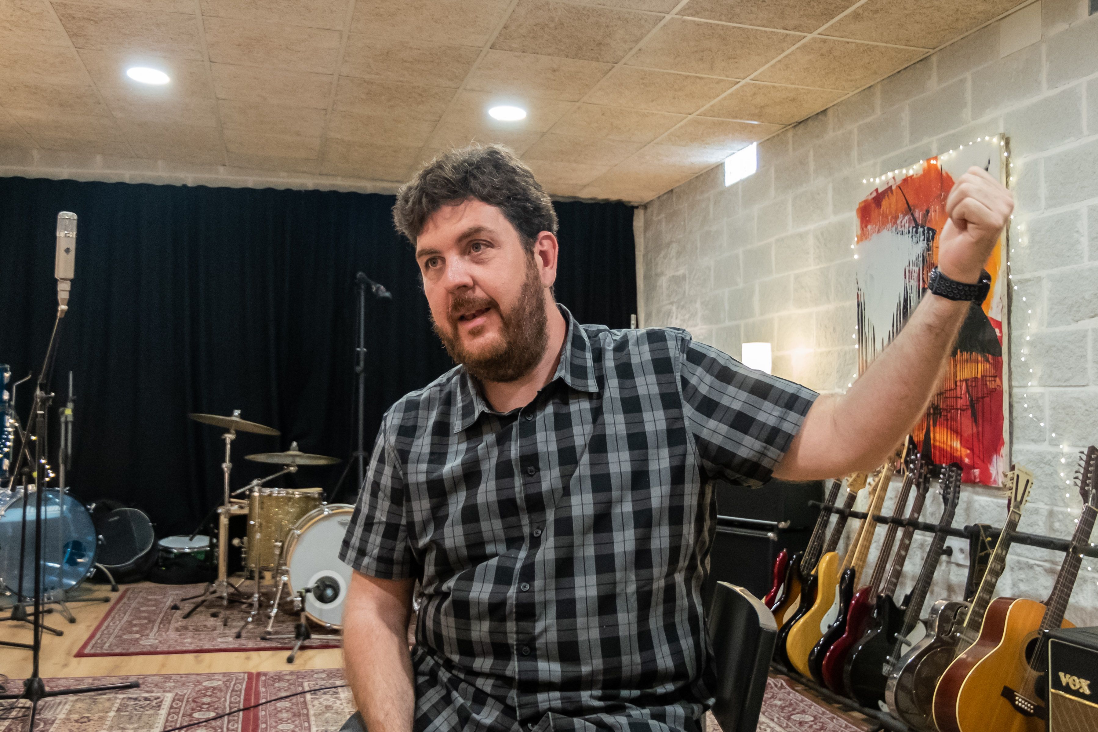 Ernesto durante la entrevista con lavozdelsur.es.