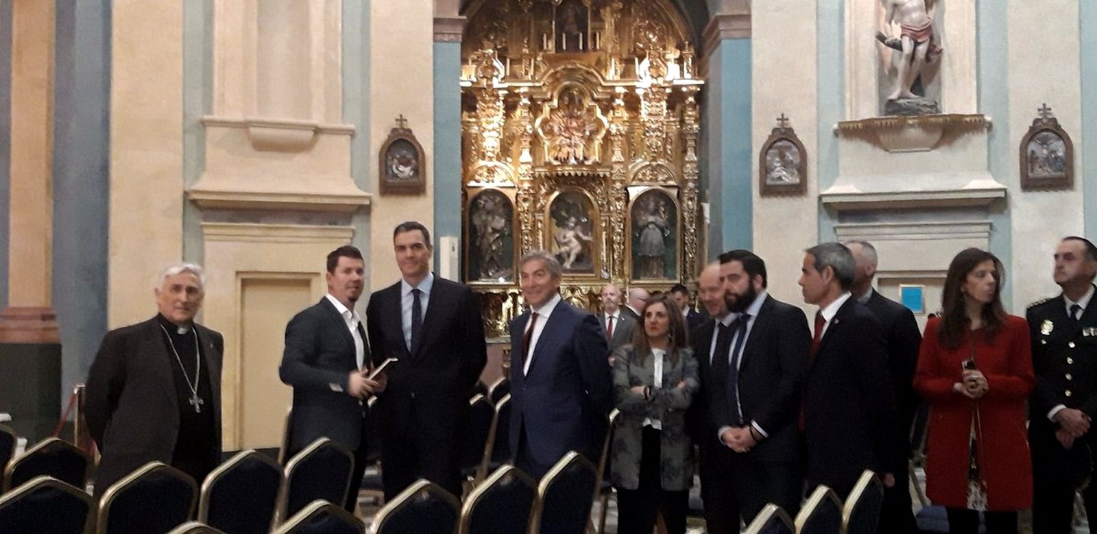 Pedro Sánchez durante su visita a Cádiz. Foto: Twitter Fran González.