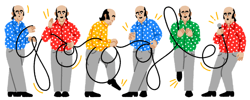 Doodle de Chiquito de la Calzada en su 90 cumpleaños.