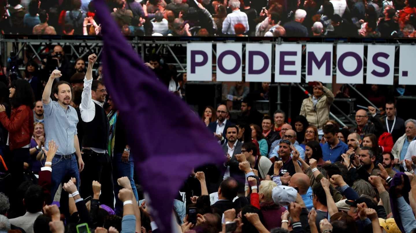 El acto de Pablo Iglesias el pasado 23 de marzo.