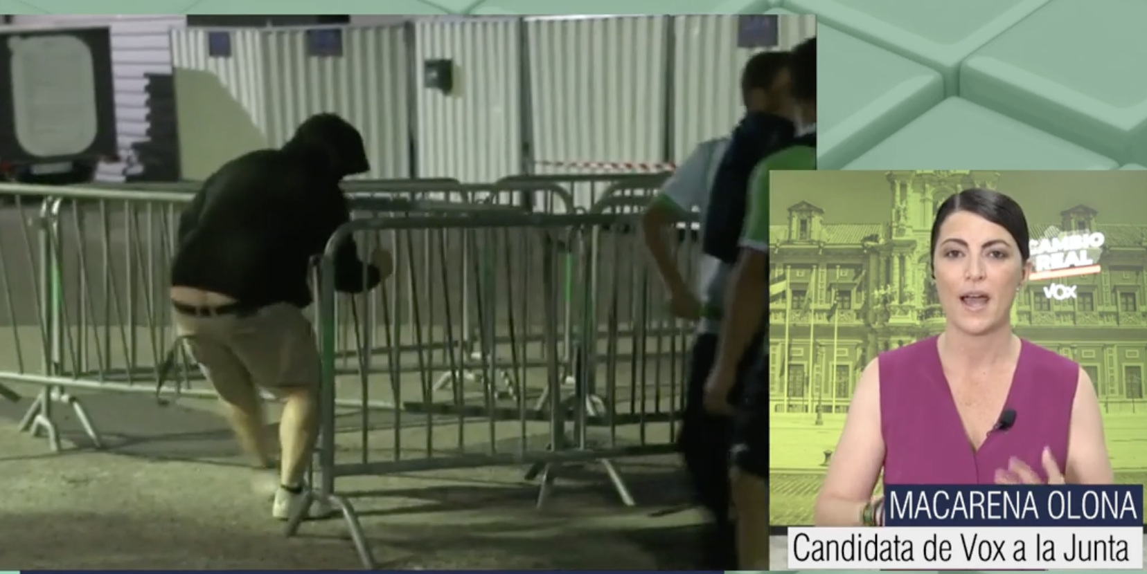 Olona, candidata de Vox el 19J, en su entrevista este martes en 'Telecinco'.