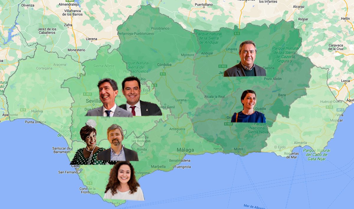19J: los candidatos eligen Sevilla, Jaén, Algeciras, Granada y Jerez para abrir una reñida campaña.