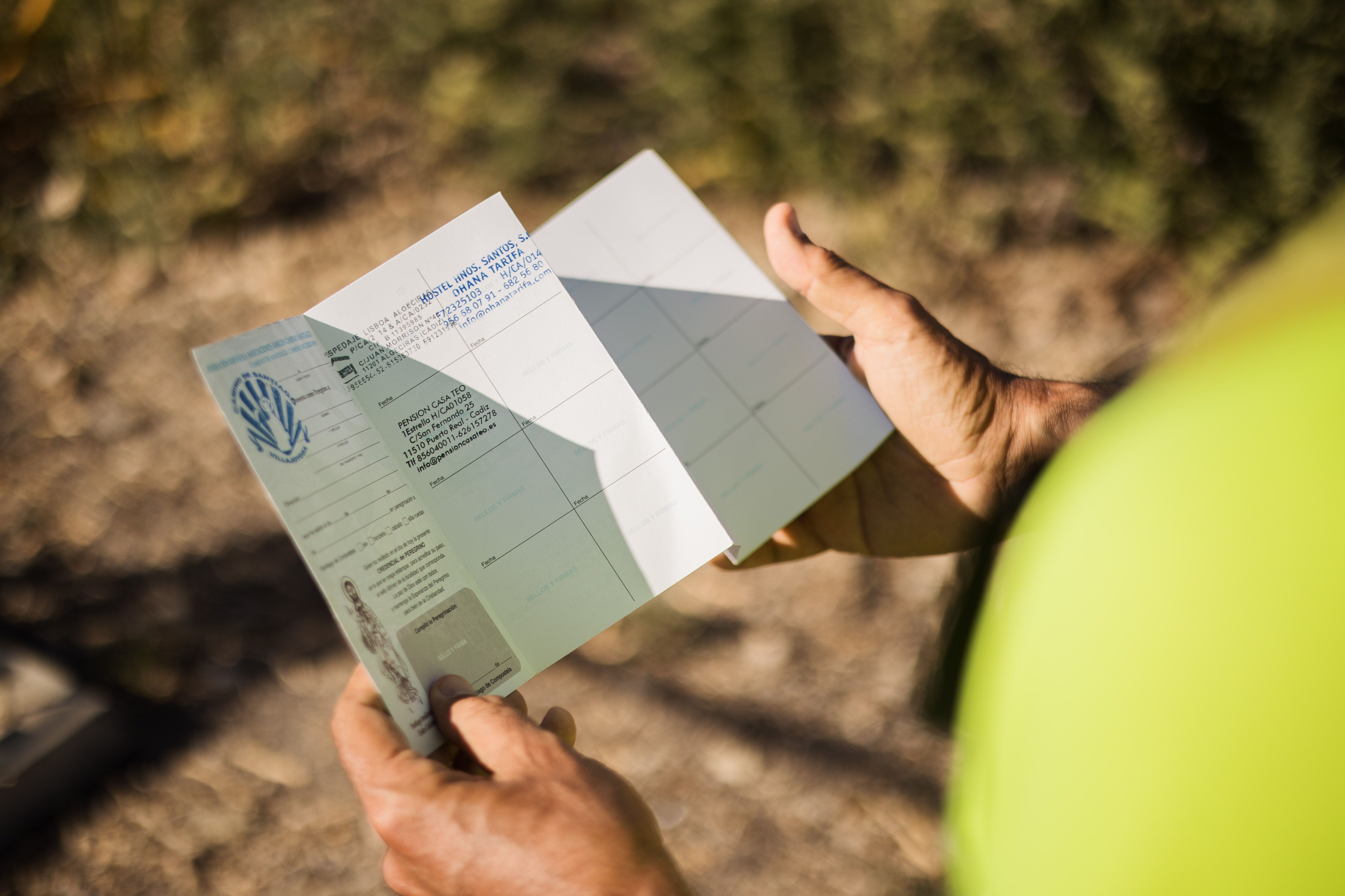 Carné de peregrino de Álvaro.