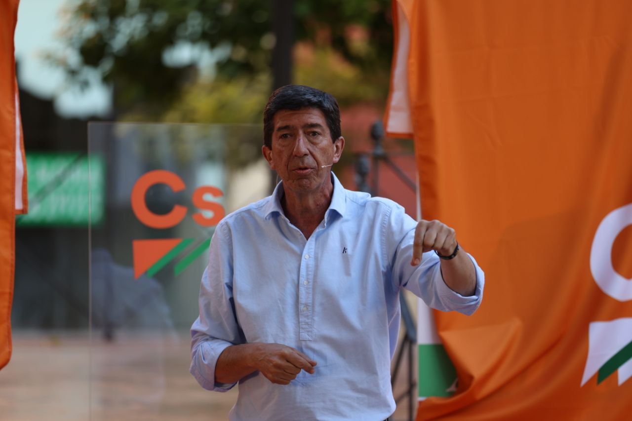 Juan Marín en el inicio de la campaña.