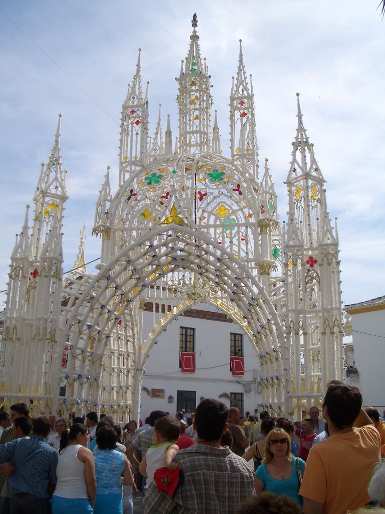 Catedral efímera en Almonte, en una imagen de archivo. FOTO: zeavran468 (flickr.com)