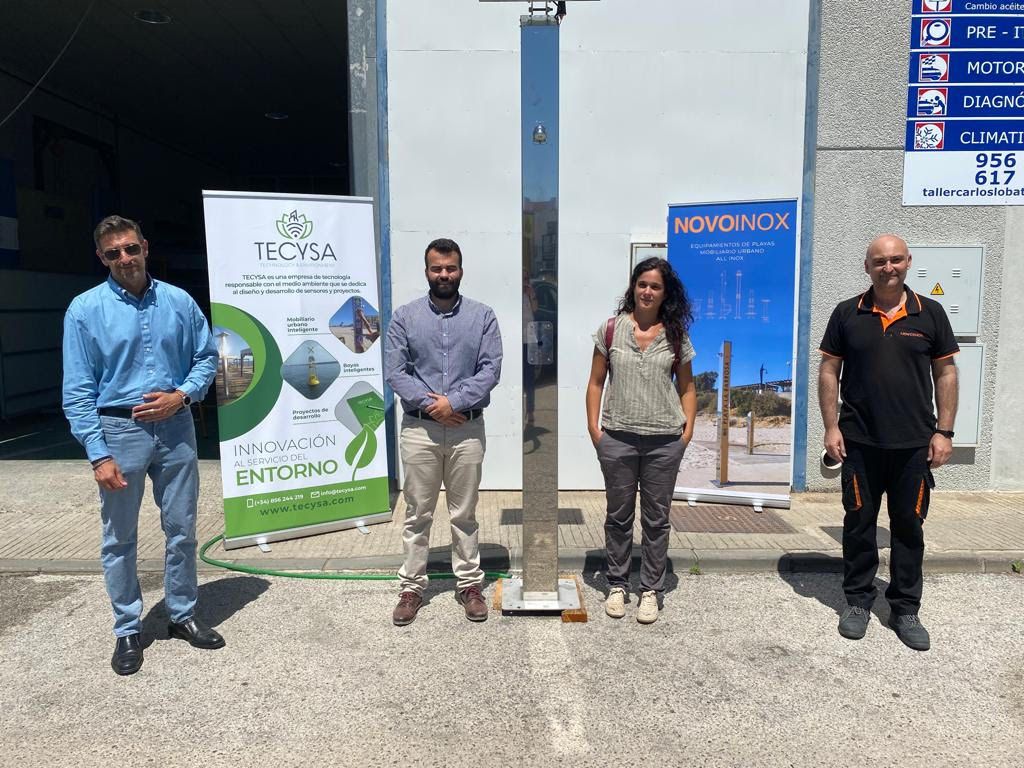 Tecysa es la empresa portuense que ha creado estas duchas.