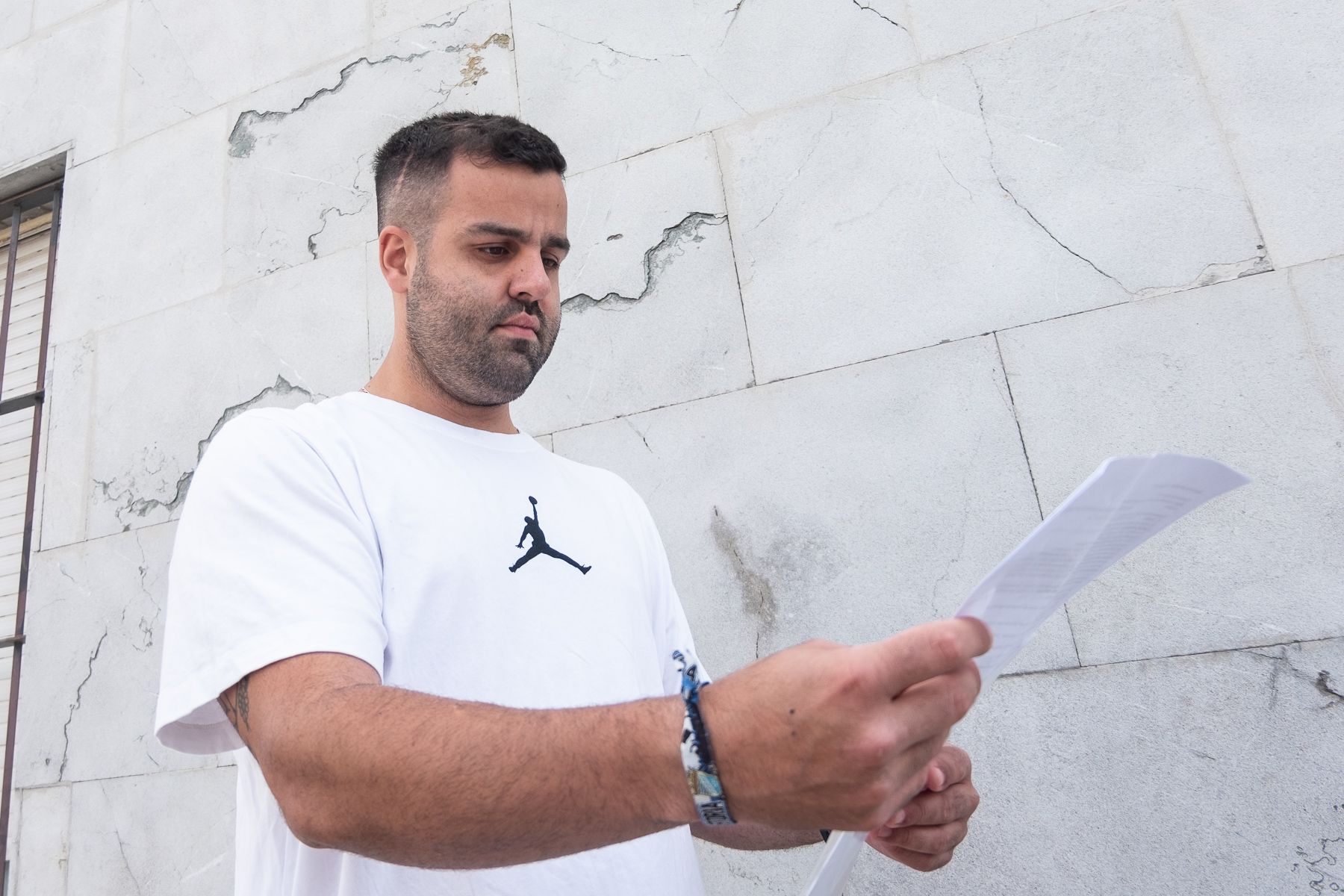 Fabio Padillo, el joven jerezano con un tumor cerebral no operado por falta de sangre.