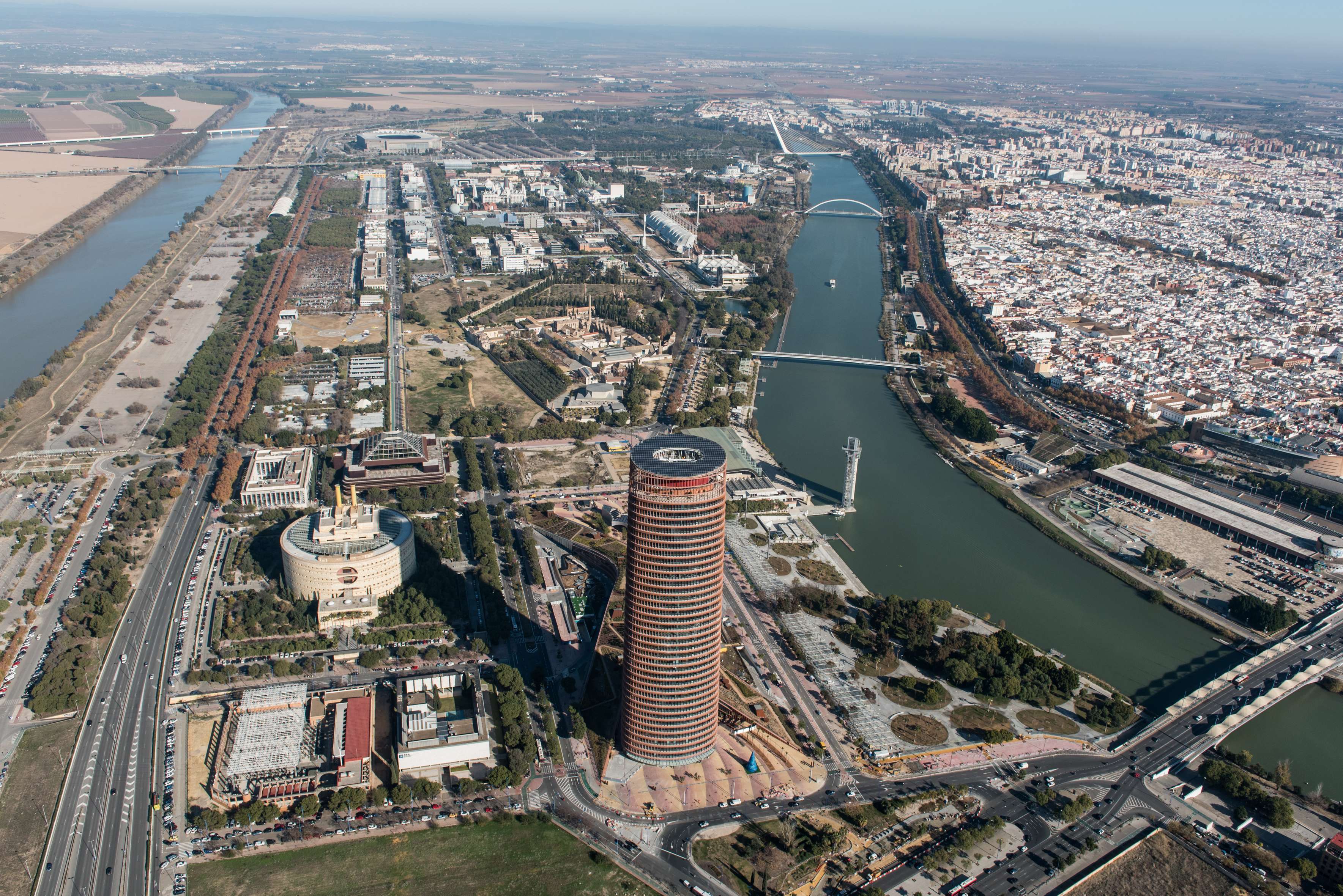 El PCT Cartuja de Sevilla en una vista aérea