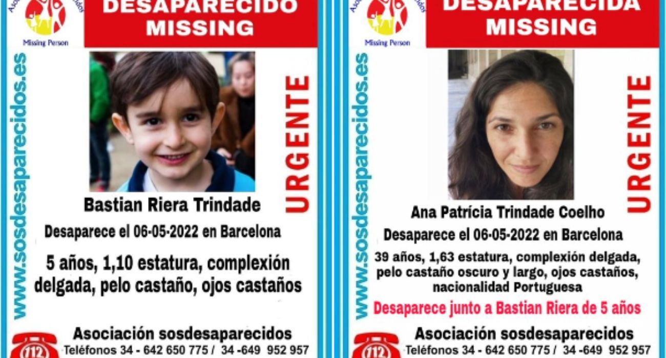 Bastian, el menor secuestrado, presuntamente, por su madre.