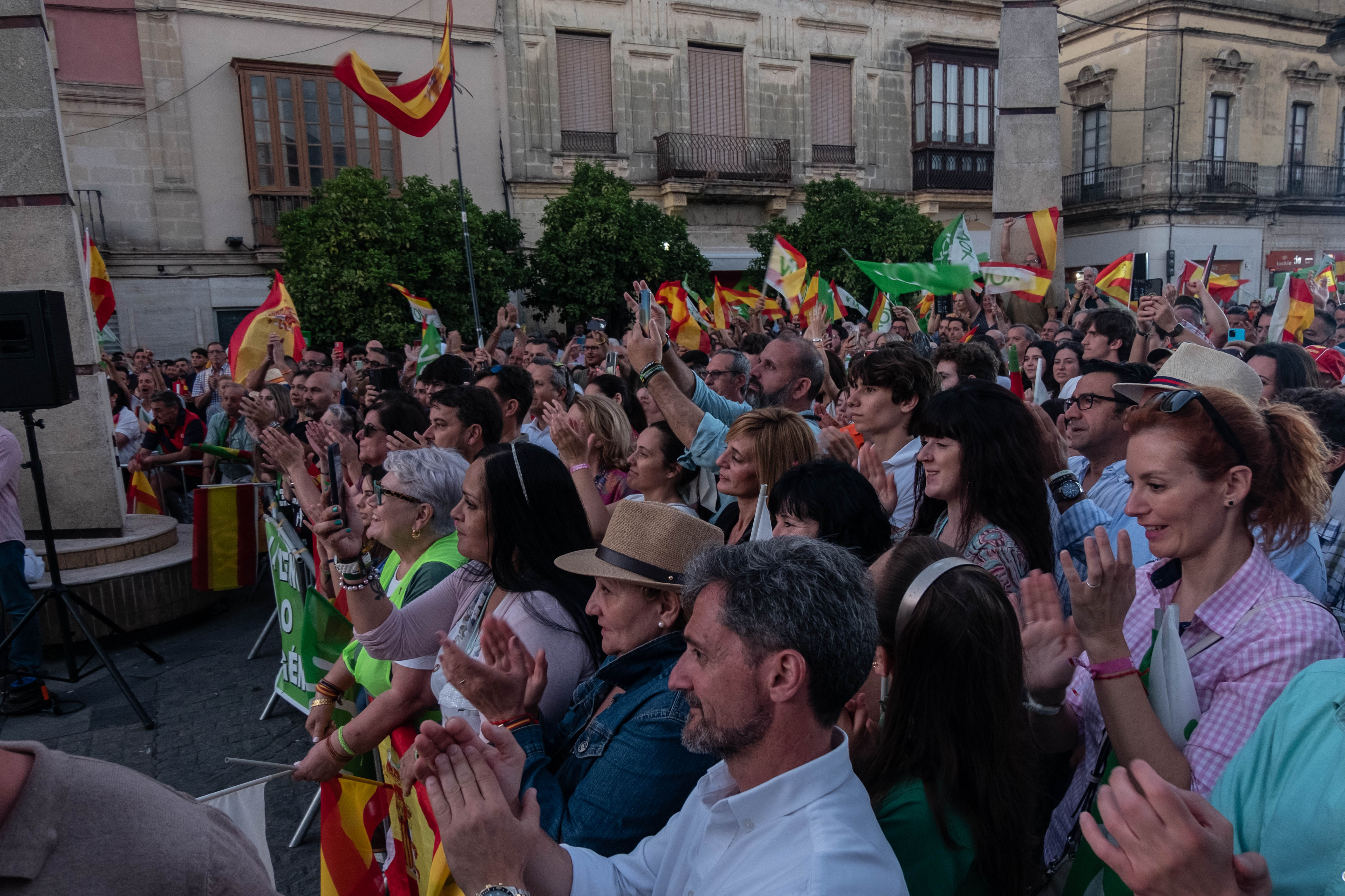 Acto de campaña de Vox en Jerez.